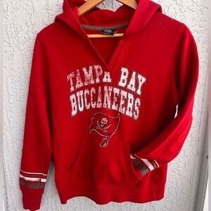 NFL Team Apparel Tampa Bay Buccaneers Red Hoodie | Juniors Size 12